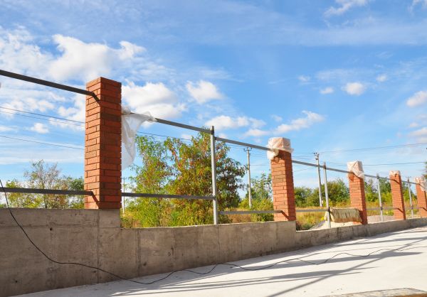 Brick Pillar Installation in Portland